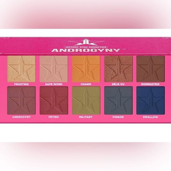 Jeffree Star Androgyny Eyeshadow Palette - Bold Colors - Picture 1 of 12